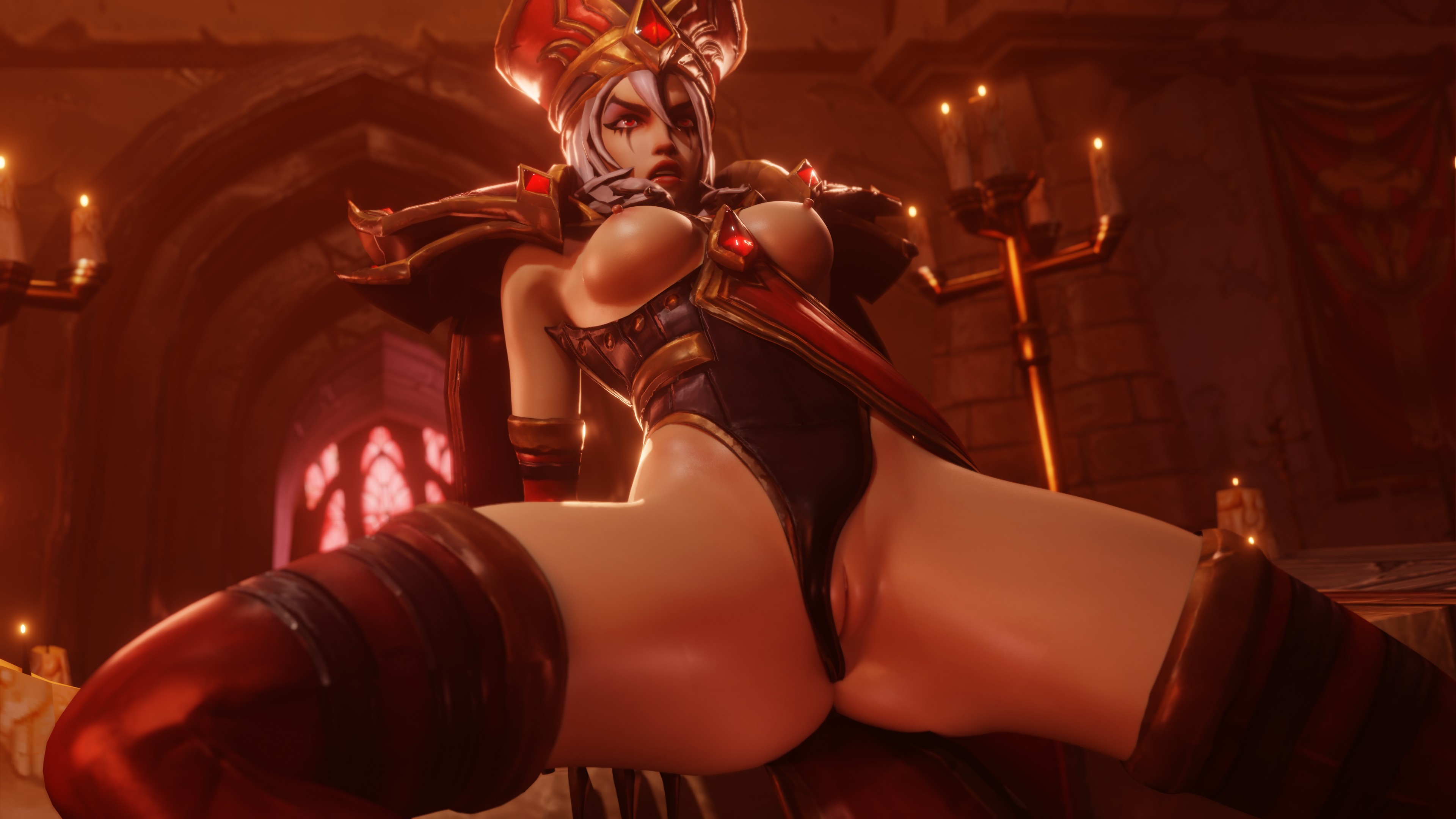 3d, female, nagoonimation, sally whitemane, scarlet crusade, tagme, white skin, world of warcraft, wow