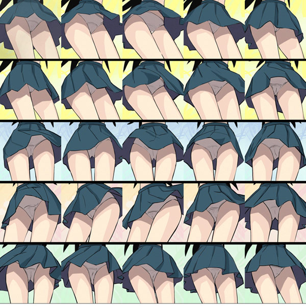 00s 1female 1girl 1girls 2000s 2009 black_hair camel_toe cameltoe cleft_of_venus female female_only haruyama_kazunori kitsu_chiri legs long_hair multiple_views panel panties pantyshot sayonara_zetsubou_sensei skirt solo solo_female under_skirt underskirt underwear upskirt white_panties white_underwear