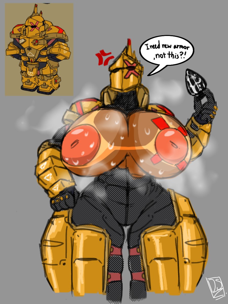 1girls abs anger_vein annoyed annoyed_expression armor armored_female big_breasts breasts breasts_out buttplug child_bearing_hips curvy curvy_figure damaged damaged_clothes dialogue female female_only ggez2341 giant_breasts gigantic_breasts holding_object hourglass_figure huge_breasts juggernaut_(tdx) large_breasts massive_breasts muscular muscular_female puffy_nipples reference_image ripped_clothes ripped_clothing roblox rule_63 sweat sweatdrop tanline text thick thick_thighs tower_defense_x voluptuous voluptuous_female