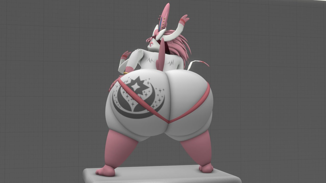 1boy big_ass bubble_butt eeveelution furry huge_ass kingofthekabuto pokemon pokemon_(species) queenofthekabuto sylveon tagme thick_thighs wide_hips