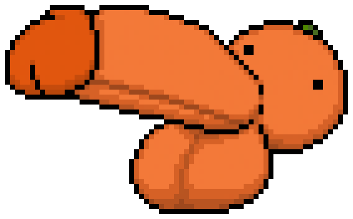 big_penis fruit male_only orange orangejuicemann penis pixel_art transparent_background