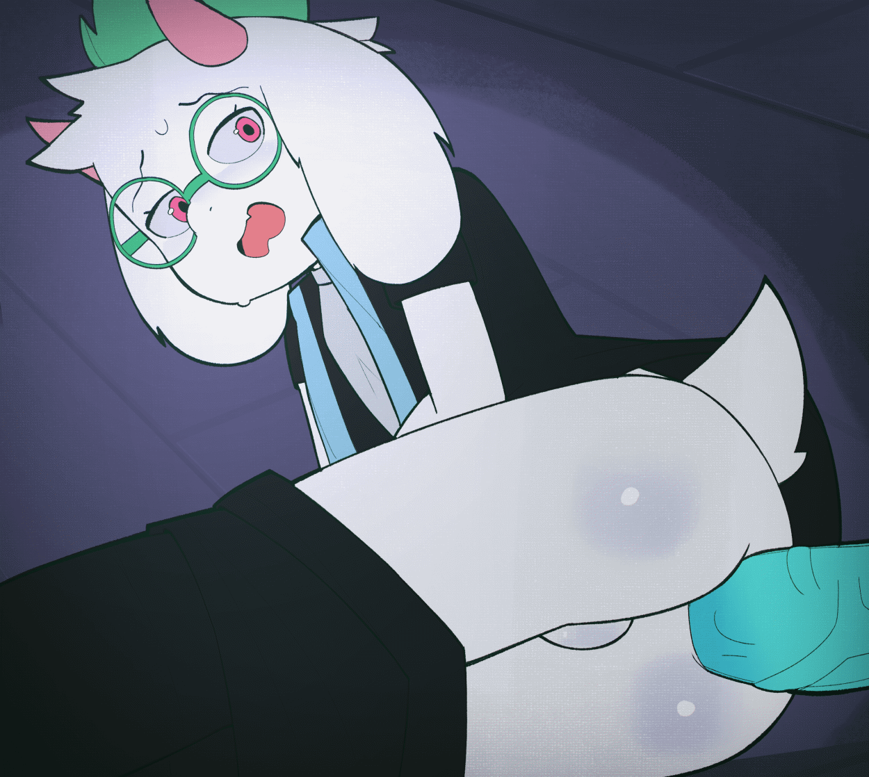 animated, anthro, anus, ass, balls, cum, cum in ass, cum inside, cum inside ass, cumming, cumming while penetrating, deltarune, femboy, floor, garydayshey, gay, gay anal, gay male, gay sex, horns, human, human on anthro, kris (deltarune), lunny sketch, moan, moaning, penis, punksei, ralsei, ralsei with white fur, sex, tail, veiny penis