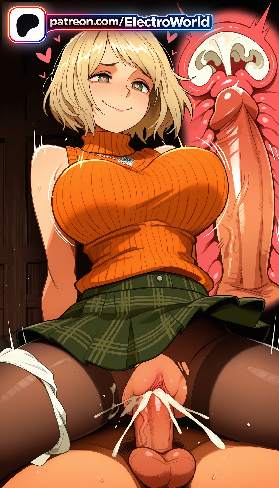 1boy, 1girls, 2026, ai generated, artist name, ashley graham, big breasts, big chest, blush, breasts, bust, busty, capcom, cervix, chest, clit, clitoral hood, clitoris, clothed sex, cock, cowgirl position, cross section, cum, cum in pussy, cumdrip, deep penetration, dick, ejaculation, electroworld, exposed clitoris, exposed pussy, female, fucking, green eyes, heart, heart-shaped pupils, hi res, high quality, high resolution, highres, intercourse, internal cumshot, juicy pussy, large breasts, large penis, large testicles, legs apart, legs spread, love making, nude, open legs, orgasm, overflow, panties, panties around one leg, pantyhose, patreon, patreon username, penetration, penis, pussy, resident evil, sex, sex from behind, sexual intercourse, short hair, skirt, smile, solo focus, splayed legs, spread legs, stable diffusion, straight, symbol-shaped pupils, testicles, tight pussy, torn clothes, torn legwear, uncensored, underwear, uterus, vagina, vaginal penetration, veiny penis, watermark, white panties, x-ray
