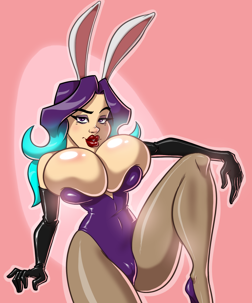 bunny_ears bunny_girl bunnysuit easter huge_breasts jaclyn_(phazyn) phazyn