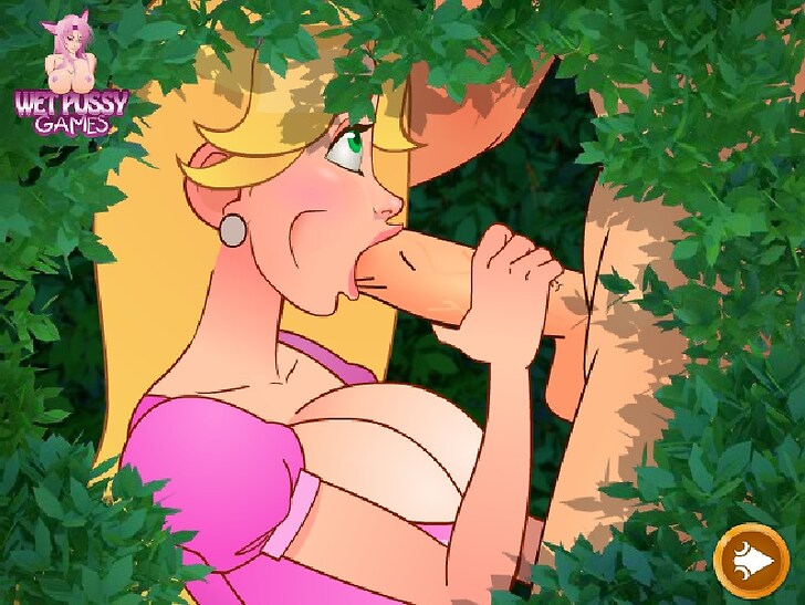 1boy 1boy1girl 1girls balls blonde_hair blush breasts clothed_female_nude_male dress earrings fellatio female fingers grass green_eyes handjob huge_breasts large_breasts lipstick long_hair looking_up male nose oral oral_sex original_character original_characters partial_male penis penis_grab pink_lipstick princess realm_of_sex shiny shiny_skin very_long_hair wetpussygames