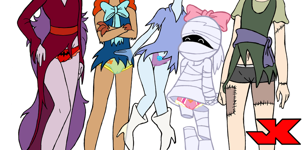 5girls anthro cub elsa_frankenteen frankenstein hanna-barbera jk multiple_girls panties phantasma_phantom pussy scooby-doo scooby-doo_and_the_ghoul_school sibella_dracula tanis_mummy winnie_werewolf