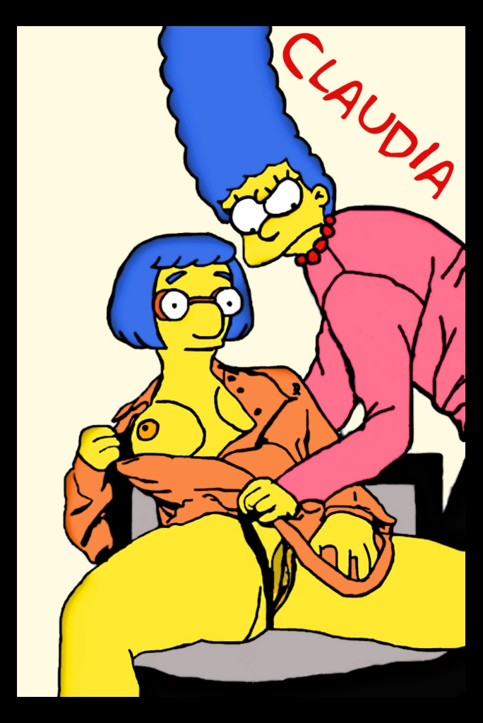 20th_century_studios accurate_art_style breasts claudia-r clothes color female female_only human luann_van_houten marge_simpson multiple_females multiple_girls nipples tagme the_simpsons vulva yellow_body yellow_skin yuri