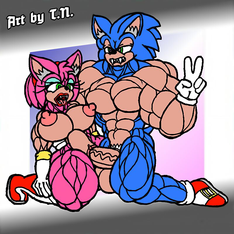 1:1 abs ahe_gao amy_rose anthro biceps big_breasts blue_body blue_fur bns_arts boots breasts clothing countershading eulipotyphlan fangs female footwear fur genitals gloves green_eyes handwear hedgehog looking_pleasured male male/female mammal mostly_nude muscular muscular_female muscular_male open_mouth pecs penetration penis pink_body pink_fur sega sharp_teeth smile sonic_(series) sonic_the_hedgehog sonic_the_hedgehog_(series) stomach_bulge t.n. teeth tongue tongue_out vaginal_penetration vein veiny_penis