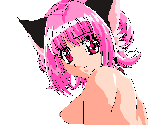 breasts cat_ears furry ichigo_momomiya mew_ichigo pink_hair tokyo_mew_mew