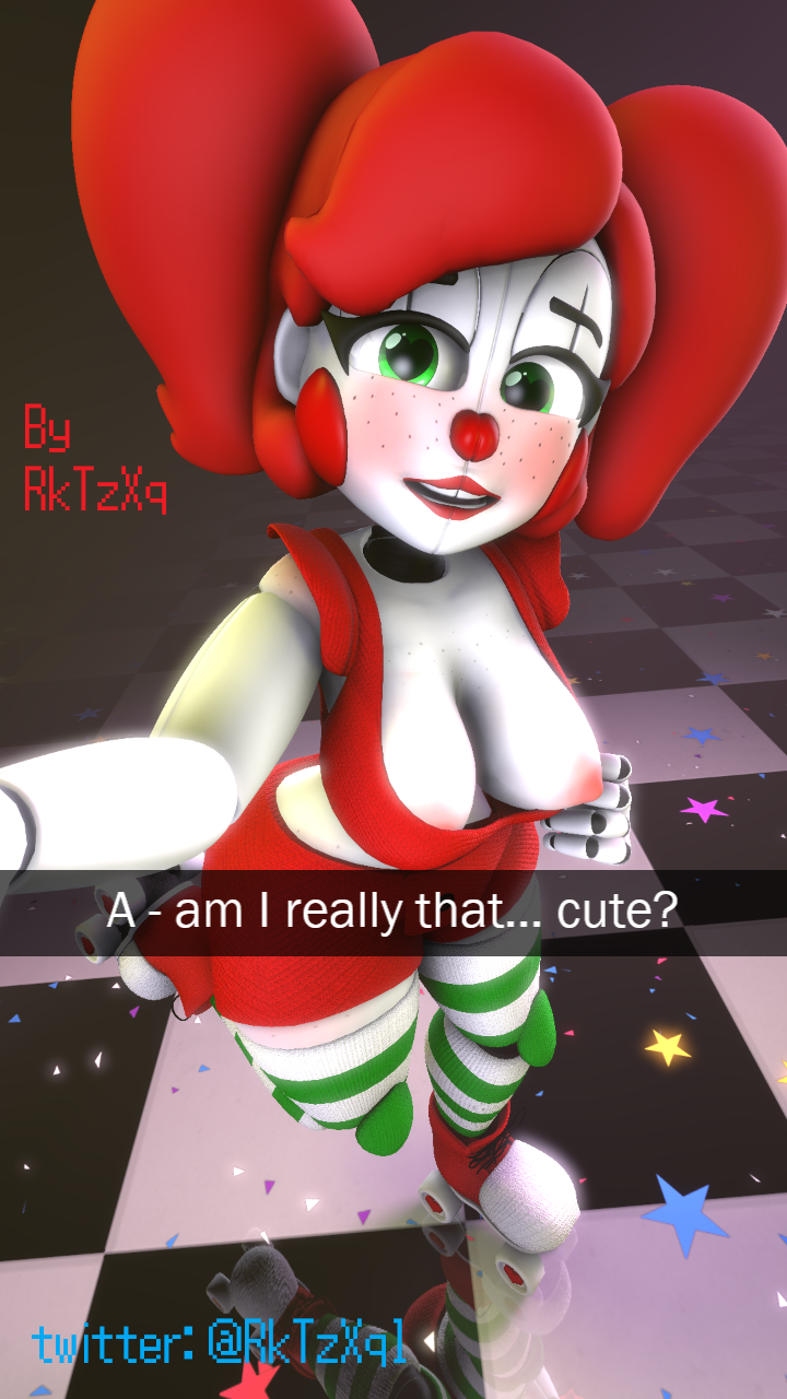 3d 3d_model baby_(fnafsl) bra breasts breasts_out circus_baby circus_baby_(fnaf) cute five_nights_at_freddy's five_nights_at_freddy's:_sister_location fnaf rktzxq scottgames selfie showing_off shy sister_location so87baby solo summer_of_87_baby