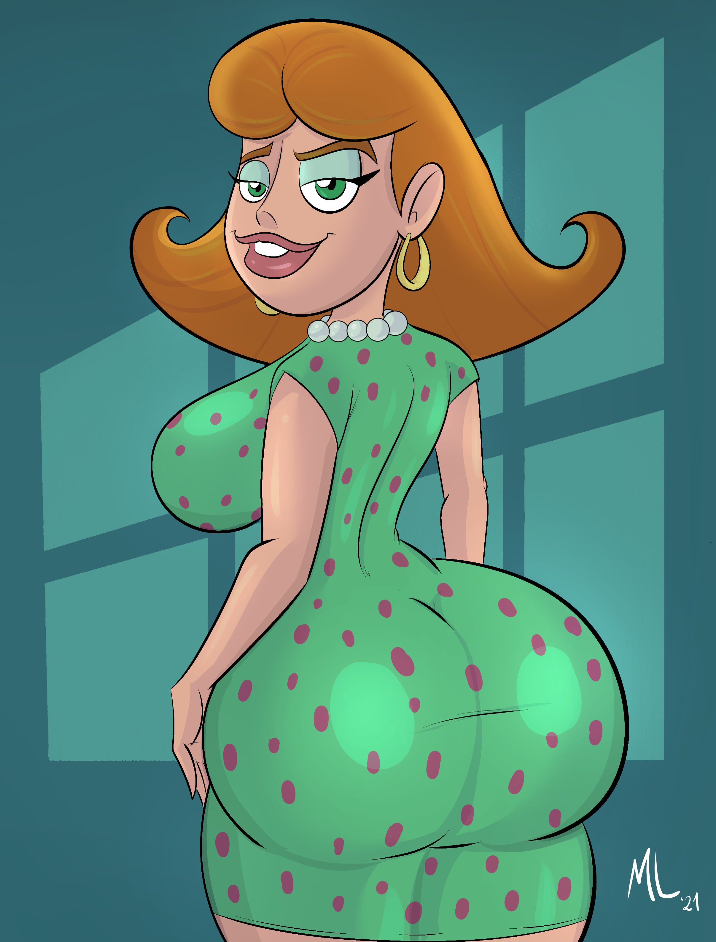 1girls, ameizing lewds, bimbo, brunette, curvy, female, female focus, female only, jimmy neutron boy genius, judy neutron, long hair, male, mature, mature female, mature male, milf, straight hair, voluptuous, white female