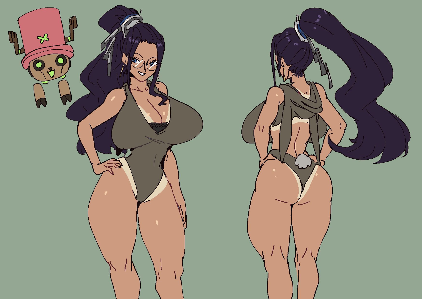 1boy, 1girls, ass, bathsalts1, big ass, big boobs, big breasts, big butt, big hips, big nipples, big thighs, big tits, black hair, blue eyes, boobs, breasts, butt, curvaceous, curvaceous body, curvaceous female, curvaceous figure, curvaceous hips, curvaceous thighs, curvy, curvy body, curvy female, curvy figure, curvy hips, curvy thighs, female, female focus, gigantic ass, gigantic boobs, gigantic breasts, gigantic butt, gigantic hips, gigantic thighs, gigantic tits, glasses, hips, horn, horns, huge ass, huge boobs, huge breasts, huge butt, huge hips, huge nipples, huge thighs, huge tits, male, massive ass, massive boobs, massive breasts, massive butt, massive hips, massive thighs, massive tits, nico robin, nipples, one piece, saltbutt1, swimsuit, tan body, tan lines, tan skin, tanline, tanned, tanned body, tanned female, tanned skin, thick thighs, thighs, tits, tony tony chopper, voluptuous, voluptuous body, voluptuous female, voluptuous milf, wide hips, wide thighs