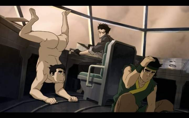 3boys ass avatar_legends bolin edit edited human mako male male_ass male_butt male_only multiple_boys the_legend_of_korra