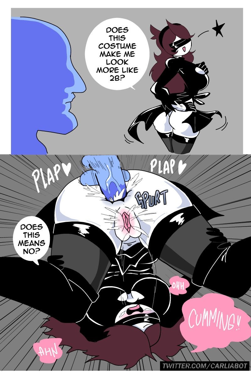 1girls, 2koma, anal, anal addiction, anal insertion, anal orgasm, anal penetration, anal sex, anon, blindfold, carliabot, cosplay, cosplay sex, cumming, dialogue, female, female focus, female orgasm, female penetrated, femsub, fucked silly, instant loss 2koma, jaiden, jaiden animations, looking pleasured, male, male penetrating, male penetrating female, male/female, nier, nier (series), nier: automata, orgasm, orgasm face, penis, penis in ass, pleasured, pussy, pussy ejaculation, pussy juice, sex, squirting, straight, text, white skin, white-skinned female, yorha 2b (cosplay), youtube, youtuber