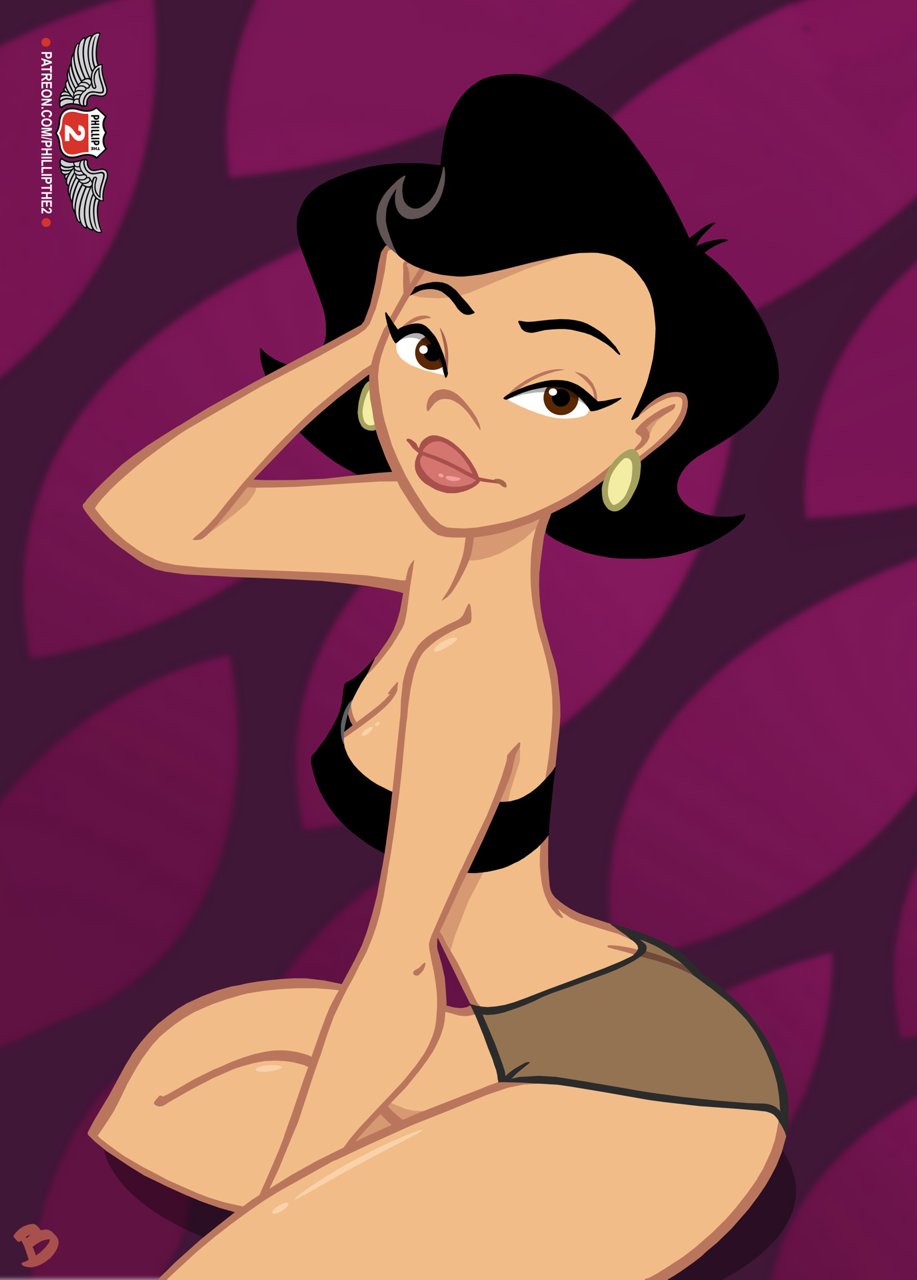 1girls american_dragon:_jake_long black_hair disney disney_channel lingerie milf phillipthe2 susan_long