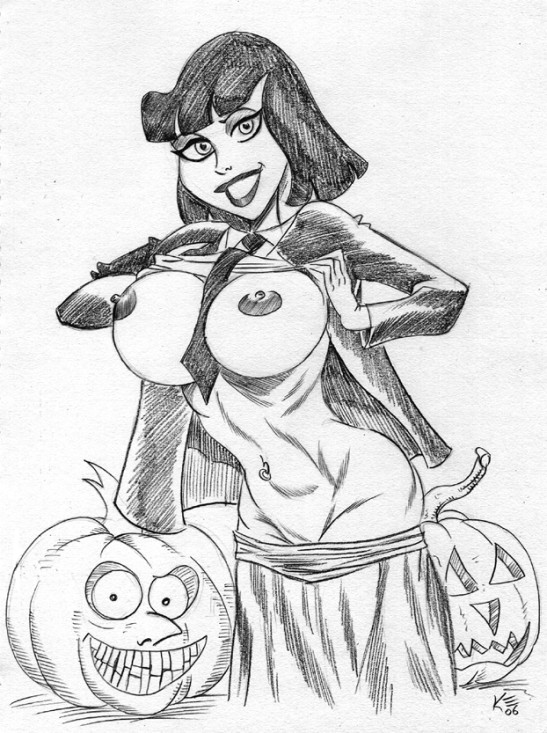 00s 1girls 2000s 2006 areola beetlejuice bob_cut breasts busty cleavage eyeliner eyeshadow goth halloween lipstick lydia_deetz makeup mascara necktie_between_breasts nipples pumpkin school_uniform shirt_lift skirt skirt_down stripping tagme teenager tim_burton undressing voluptuous