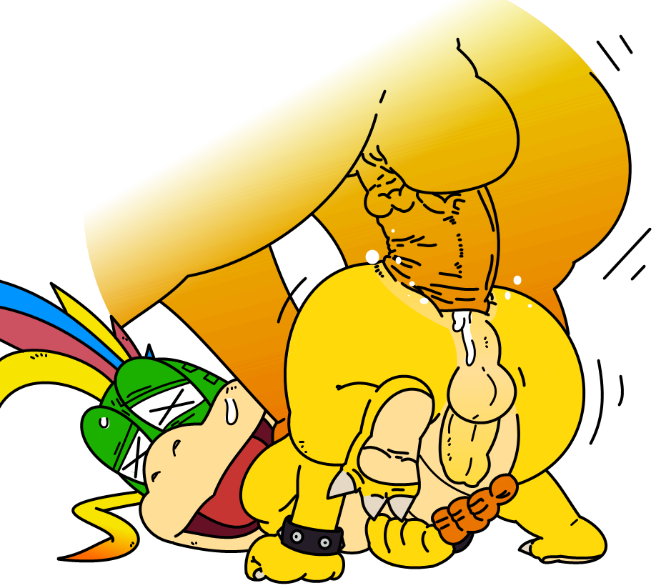 anal anthro artist_request color koopaling koopalings lemmy_koopa male male_only mario_(series) multiple_males nintendo sex straight_hair yaoi