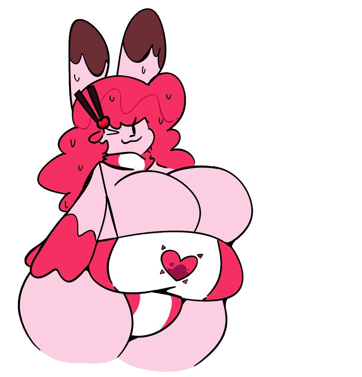 bonnie_bubblegum breast_expansion female huge_breasts ittykittytitty rabbit tagme thick_thighs wide_hips wink