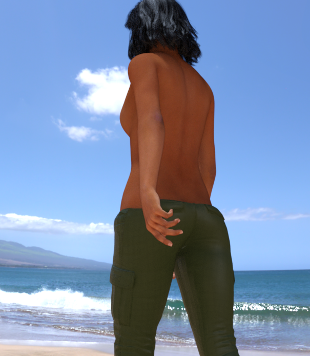 1girls 3d arabian beach black_hair black_hair_female blue_sky breasts brown_skin clothing clouds comic_character dark-skinned_female dark_hair dark_skin female female_only firesharkmax human human_only kamala_khan long_hair marvel marvel's_avengers_(game) ms._marvel no_bra nude ocean pants public_topless questionable seaside shirtless shirtless_female short_black_hair short_hair_female sideboob sky solo solo_female standing teenager topless topless_female video_games water