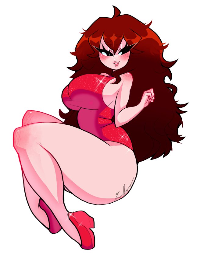 1girls, ass, big ass, big breasts, big butt, blush, blushing, breasts, brown hair, curvy figure, female, female only, friday night funkin, girlfriend (friday night funkin), hair, hero (yourhero ine), hips, huge ass, huge breasts, huge butt, human, human only, humanoid, large ass, large breasts, large butt, long hair, simple background, smile, smiling, solo, solo female, thick, thick ass, thick thighs, thighs, voluptuous, watermark, white background, wide hips