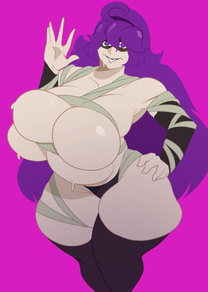 1girls alternate_breast_size ass behemaid big_ass big_breasts breast_squeeze breast_squish breast_strap breasts cleavage costume curvy curvy_body curvy_figure female female_focus female_only game_freak goth goth_girl gothic hex_maniac huge_ass huge_breasts huge_thighs human human_only massive_breasts mummy_costume mummy_wrappings nintendo nude nude_female plump pokemon pokemon_xy purple_hair sleeves slightly_chubby sweat sweatdrop thick_thighs thighhighs thighs thong