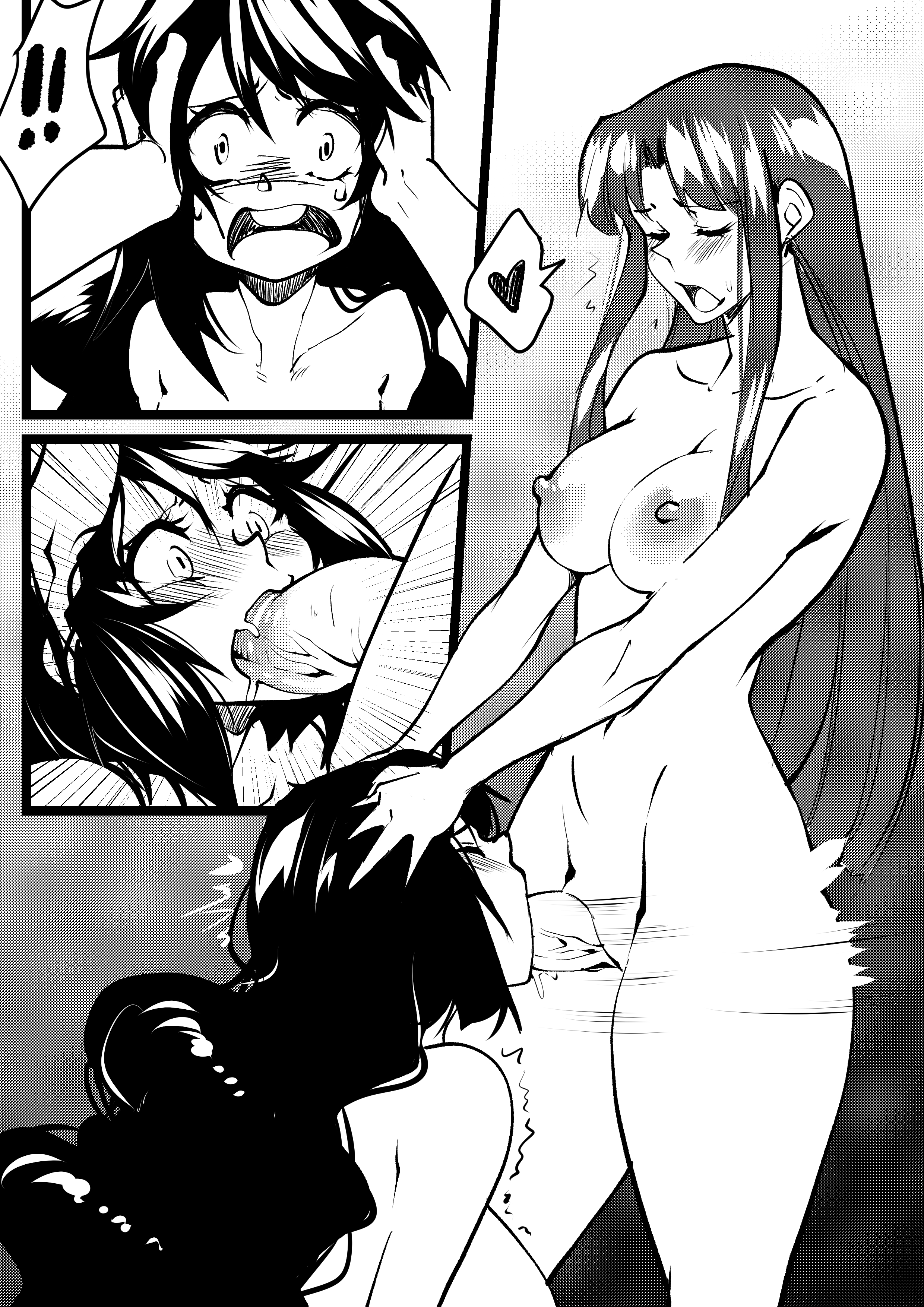 1futa, 1girls, aya yanagisawa, breasts, cum, cum in mouth, cum inside, deepthroat, dubious consent, fellatio, female, female focus, forced, forced oral, futa on female, futa sans balls, futanari, hands on another's head, head grab, human, innocent, intersex, irrumatio, looking pleasured, motion lines, mouthful, nude, open mouth, oral, oral rape, penis, rape, sex, size difference, surprised, tagme, throat fuck, veiny penis
