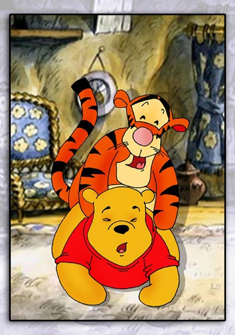 2boys anal_penetration anal_sex bear bottomless closed_eyes disney doggy_style feline gay interspecies male_only mouth_open no_visible_genitalia pained_look pleasure_face pooh_bear smooth_skin tagme tiger tigger ursine whiskers winnie_the_pooh_(franchise) yaoi yaoinami