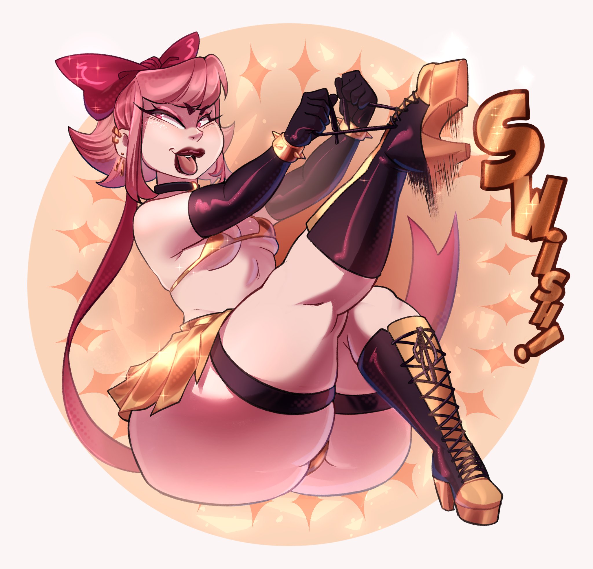 ass, big ass, brawl stars, elpiromanias, fat ass, female, hot, korean female, kpop, kpop girl, lips, melodie (brawl stars), tight clothing, tounge out