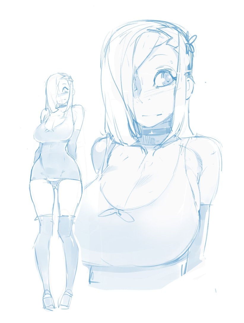 ass visible through thighs, bare shoulders, big breasts, bimbo, breasts, choker, doxy, dress, dress pull, female, fluttershy (mlp), friendship is magic, gloves, high heels, hourglass figure, long gloves, long legs, my little pony, open toe shoes, short dress, skimpy dress, stockings, straight hair, tight clothing, upskirt