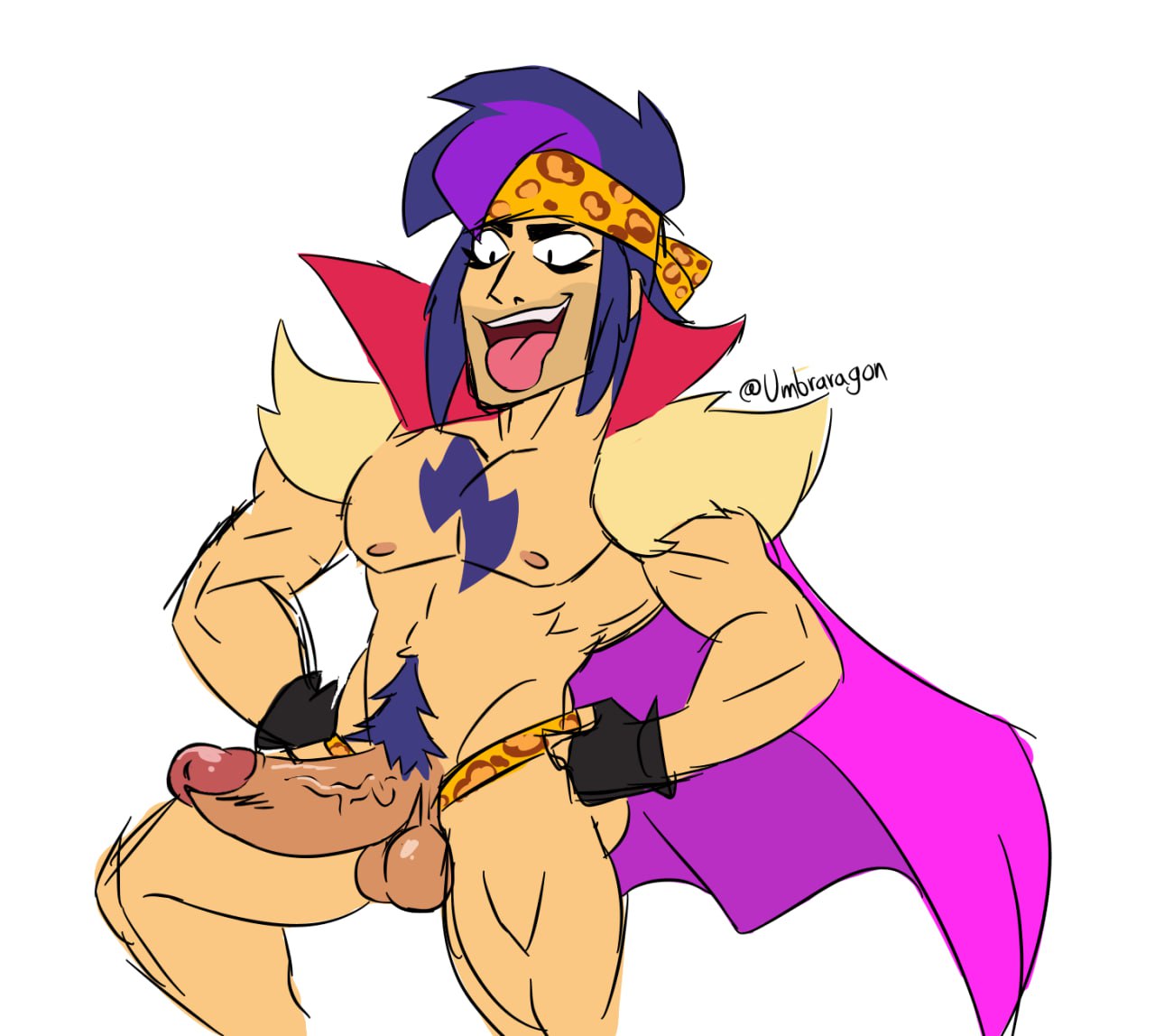 bara, big penis, brawl stars, dinojaiba22, gay, male, penis, proud of his cock, yaoi, ziggy (brawl stars)