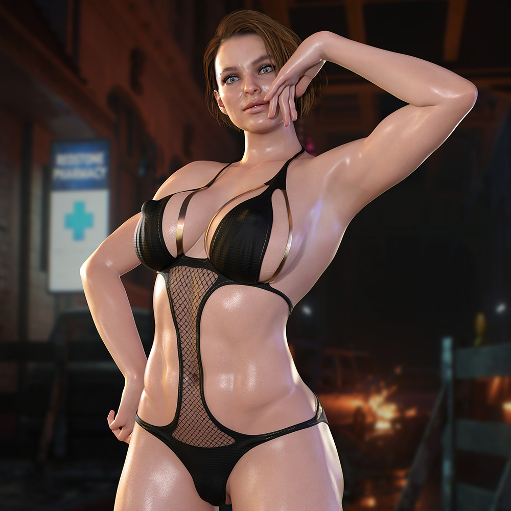 1girls, 3d, big breasts, breasts, busty, capcom, female, female focus, female only, hourglass figure, jill valentine, jill valentine (sasha zotova), light skin, light-skinned female, no eyewear, nordfantasy, pose, posing, resident evil, resident evil 3, resident evil 3 remake, solo, tagme, wide hips