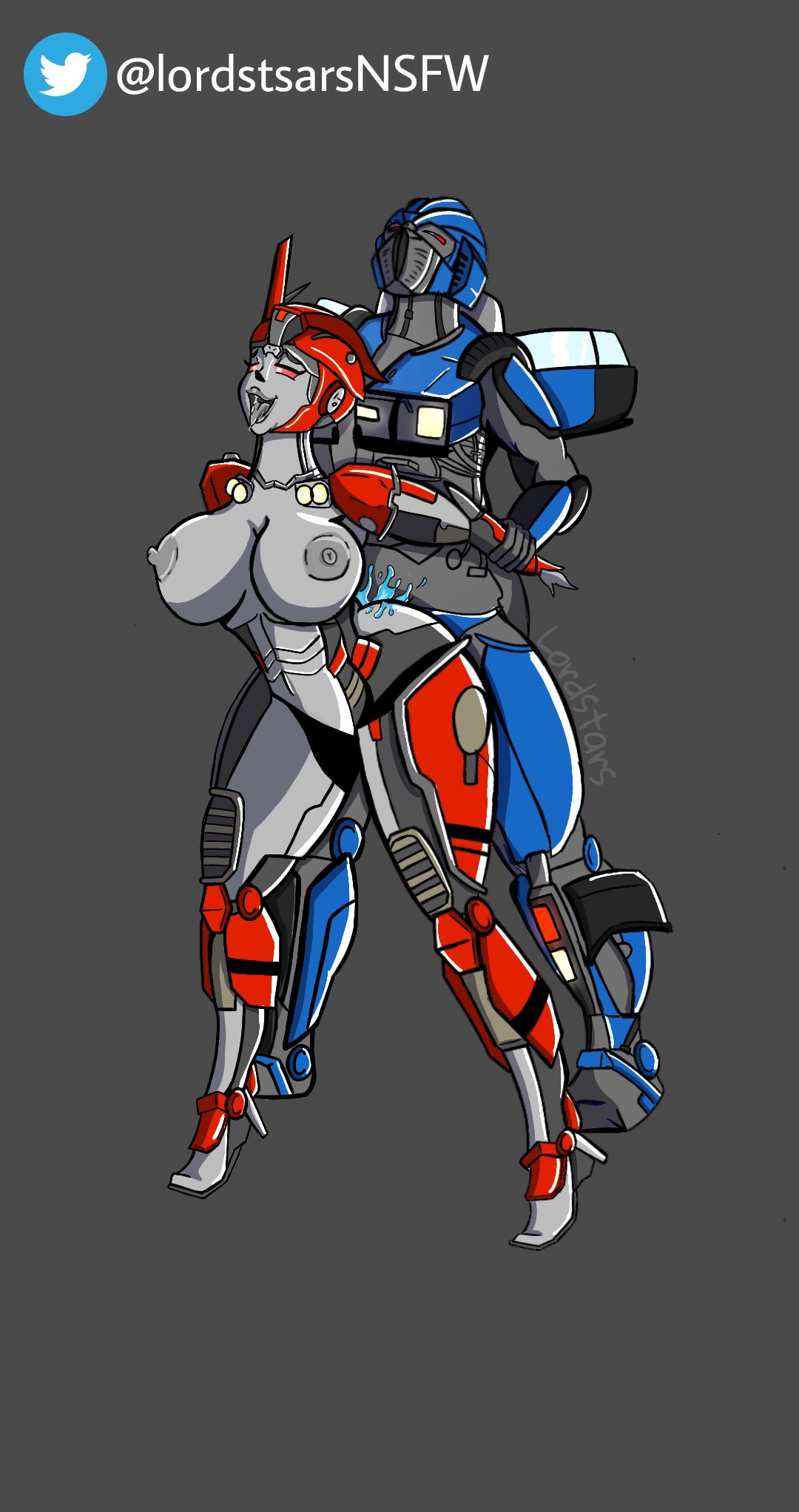 1boy 1girls alien alien_girl ambiguous_penetration big_breasts breasts bumblebee_movie busty cum cum_inside dropkick_(transformers) female grabbing_from_behind grey_body grey_nipples grey_skin gynoid lordstars machine male nipples penetration red_eyes robot robot_girl sex shatter_(transformers) thick_legs thick_thighs transformers