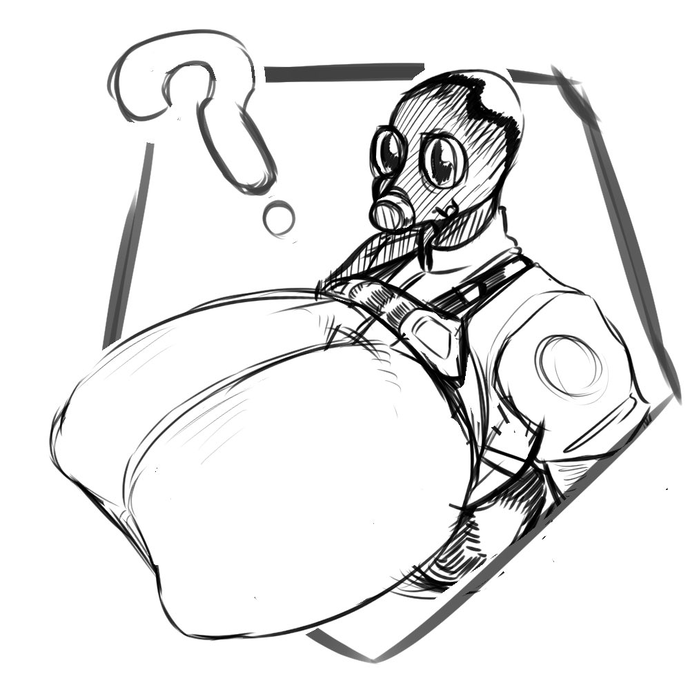 1girls, 2d, behemaid, big breasts, breasts, female, female focus, female only, fempyro, pyro (team fortress 2), rule 63, solo, team fortress 2, valve, yeehawt0wn