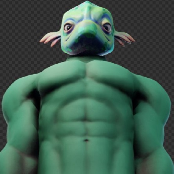 1boy 3d abs anthro fish fortnite leviathan_(fortnite) looking_at_viewer male male_only marine muscles muscular muscular_male nude pecs radparrotz solo