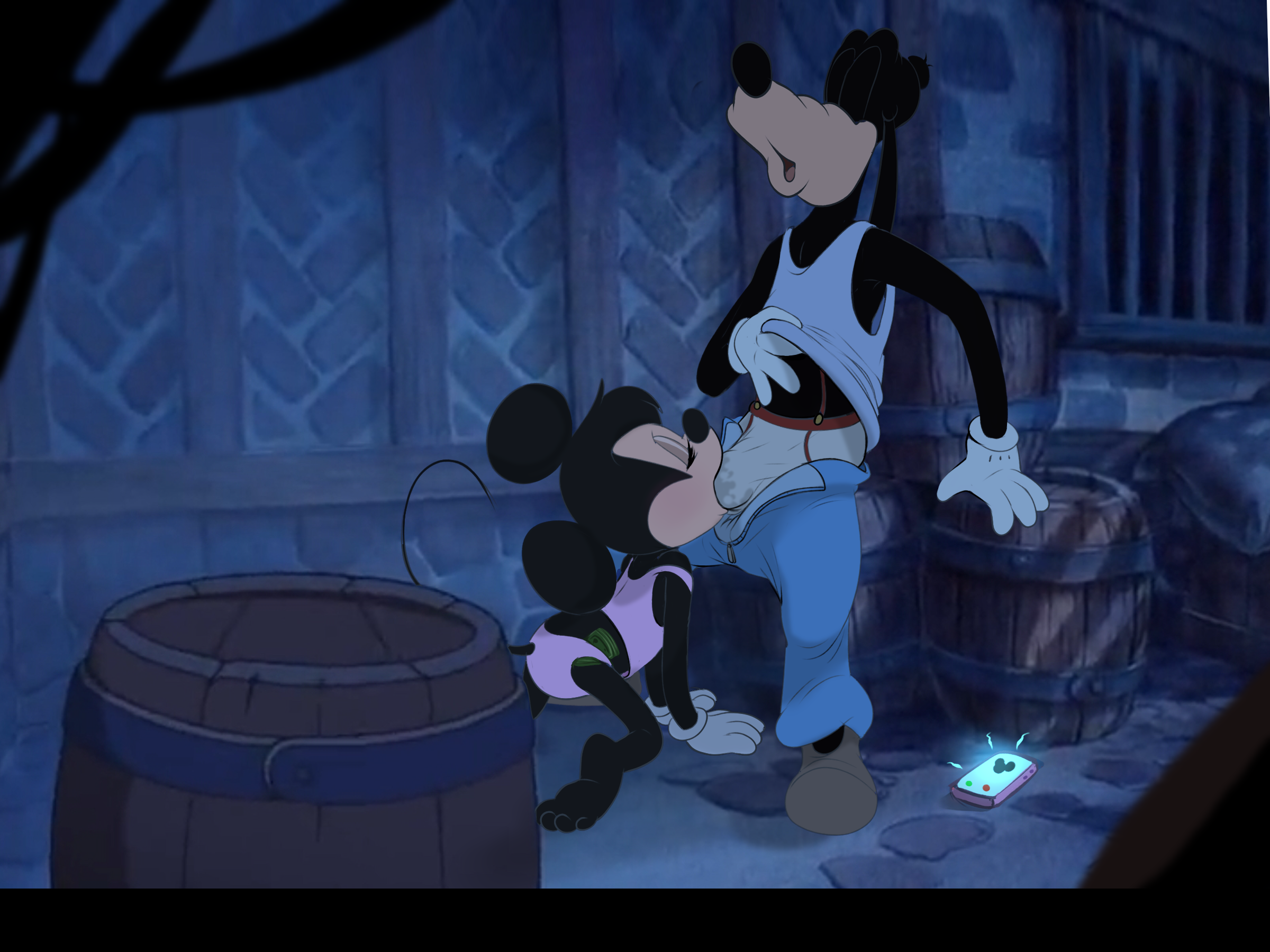1boy, 1girls, anthro, blowjob, canid, canine, canis, cheating, clothed blowjob, clothed sex, deep blowjob, deepthroat, disney, domestic dog, duo, fellatio, female, goofy, goofy (disney), hi res, male, male/female, mammal, mickey mouse & friends, minnie mouse, money, money in thong, mouse, murid, murine, oral, oral sex, penis, phone, public, public sex, rodent, semi public, underwear, wugi