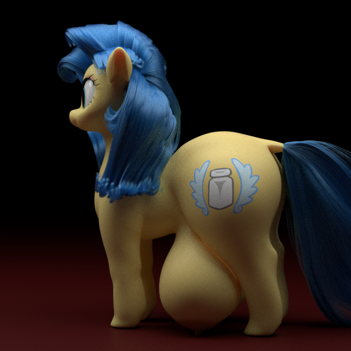 1girls 3d 3d_(artwork) bluedrg19 crotchboobs female female_only friendship_is_magic huge_crotchboobs my_little_pony non-human_areolae