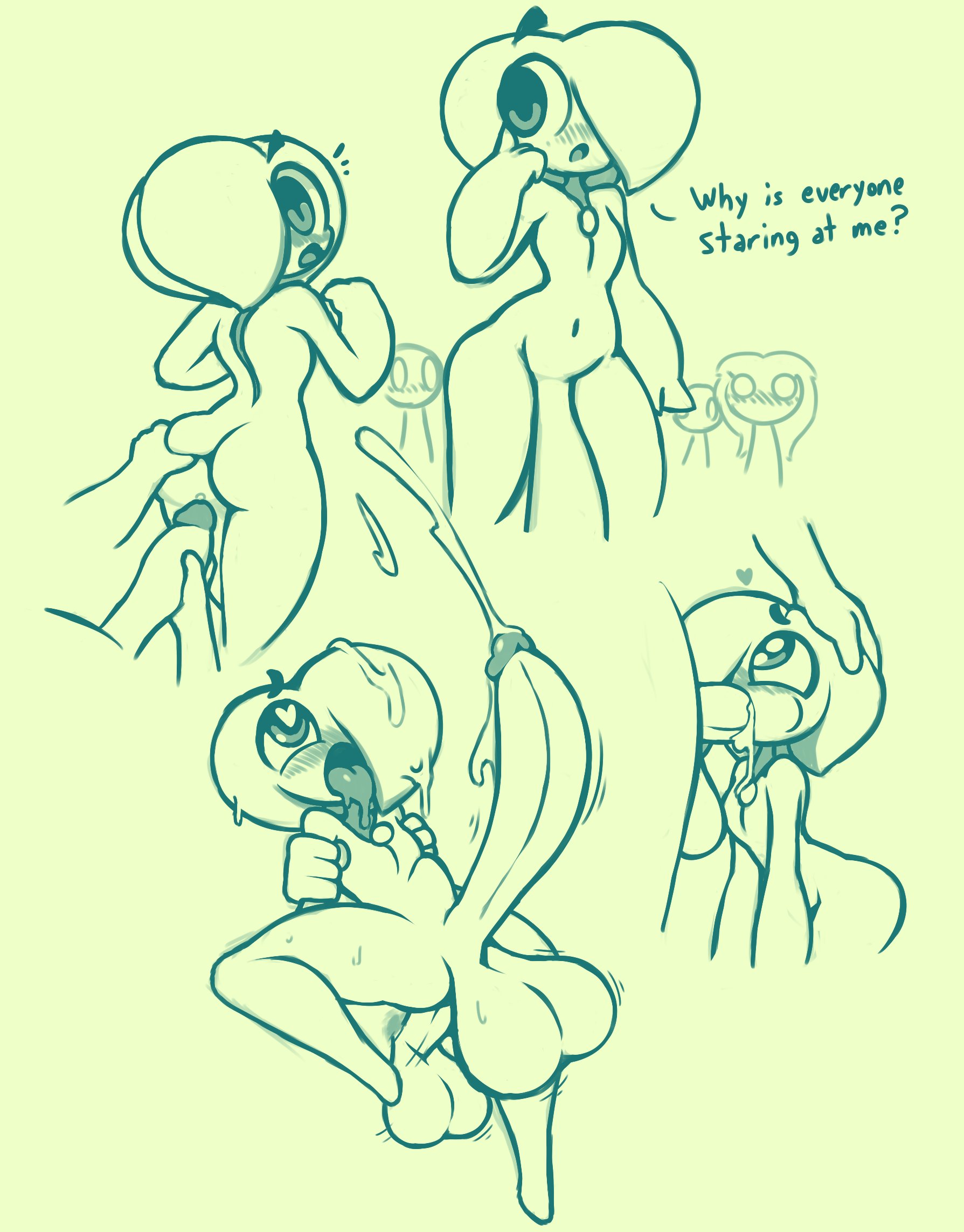 2020, ahe gao, anthro, ass, ass grab, balls, barefoot, big balls, big penis, blush, cum, cum in mouth, cum while penetrated, cumming, cumming from anal sex, deepthroat, disembodied penis, english text, exhibitionism, fellatio, flora fauna, gay, gay sex, grabbing, grabbing ass, hand on ass, hand on butt, hand on head, hand on penis, heart, heart-shaped pupils, holding arm, holding arms, huge balls, huge cock, male, male focus, male/male, naked, navel, nude, nude male, nudity, oc, oliver (screwroot), oral, oral penetration, oral sex, original character, penis, public nudity, question, questioning, saliva, screwroot, stomach bulge, surprised, text, tongue, tongue out