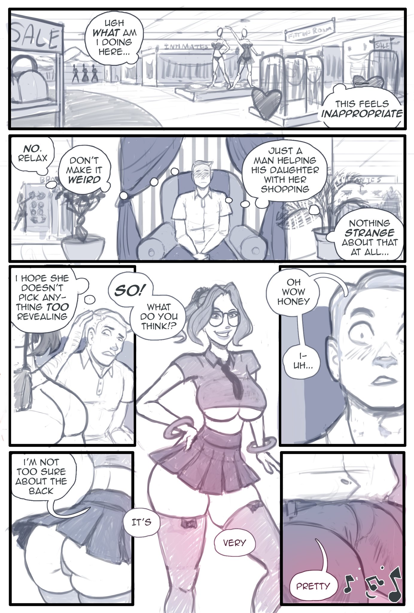 1boy, 1boy1girl, 1girls, big ass, big breasts, breasts, comic, curvaceous, curvy, curvy figure, daughter, digital media (artwork), father, father and daughter, female, henry sweet, hips, hourglass figure, huge ass, huge breasts, incest, incest (lore), large ass, large breasts, legs, light skin, light-skinned female, male, male/female, mature, mature female, sarah sweet, slim waist, story, straight, sweet sarah's sweetest adventures, thedirtymonkey, thick, thick hips, thick legs, thick thighs, thighs, underboob, voluptuous, waist, wide hips