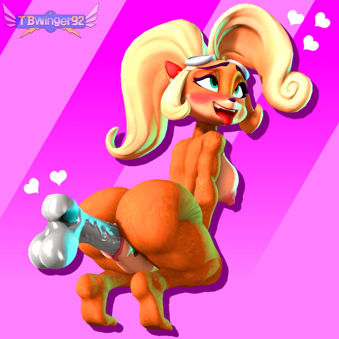 coco_bandicoot crash_(series) floating_penis looking_pleasured tbwinger92 thick_thighs