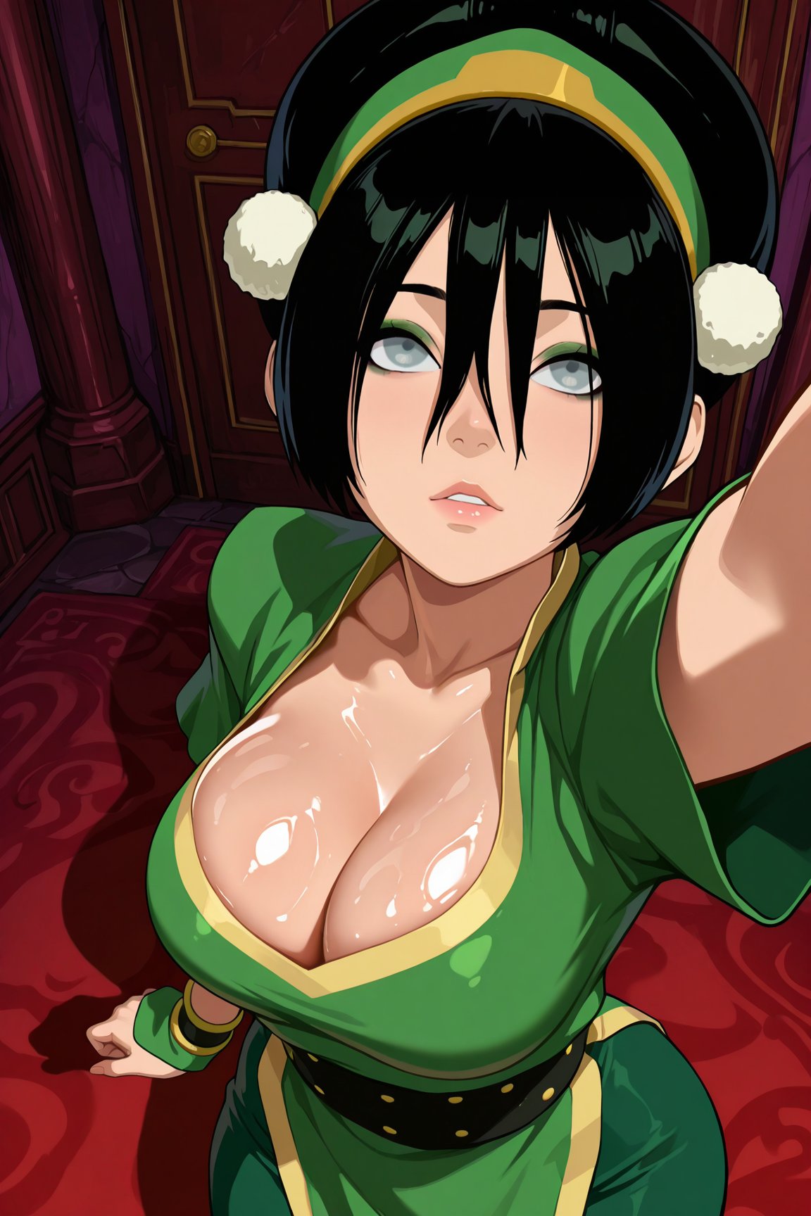 1girls aged_up ai_generated avatar_legends avatar_the_last_airbender big_ass big_breasts big_thighs breasts bust busty chest curvaceous curvy curvy_figure earth_kingdom earthbender female hips hourglass_figure legs light-skinned_female light_skin lustylines nickelodeon slim_waist thick thick_hips thick_legs thick_thighs thighs toph_bei_fong voluptuous waist wide_hips