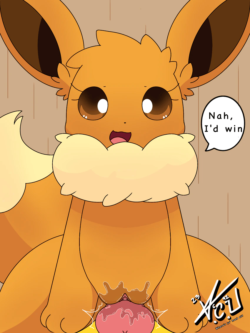 1boy, 1girl, 2026, 3:4, adopted (lore), adoptive daughter, adoptive father, adoptive incest, animal genitalia, animal penis, bodily fluids, brown body, brown eyes, brown fur, canine genitalia, canine penis, cowgirl position, cub, duo, eevee, eeveector, eeveelution, eeveelution squad, female, generation 1 pokemon, hi res, jolteon, knot, male, nintendo, penis, pokemon, pokemon (species), pseudo incest (lore), sex, speed (eeveelution squad), sunshine (eeveelution squad), vaginal fluids, vaginal penetration, watermark