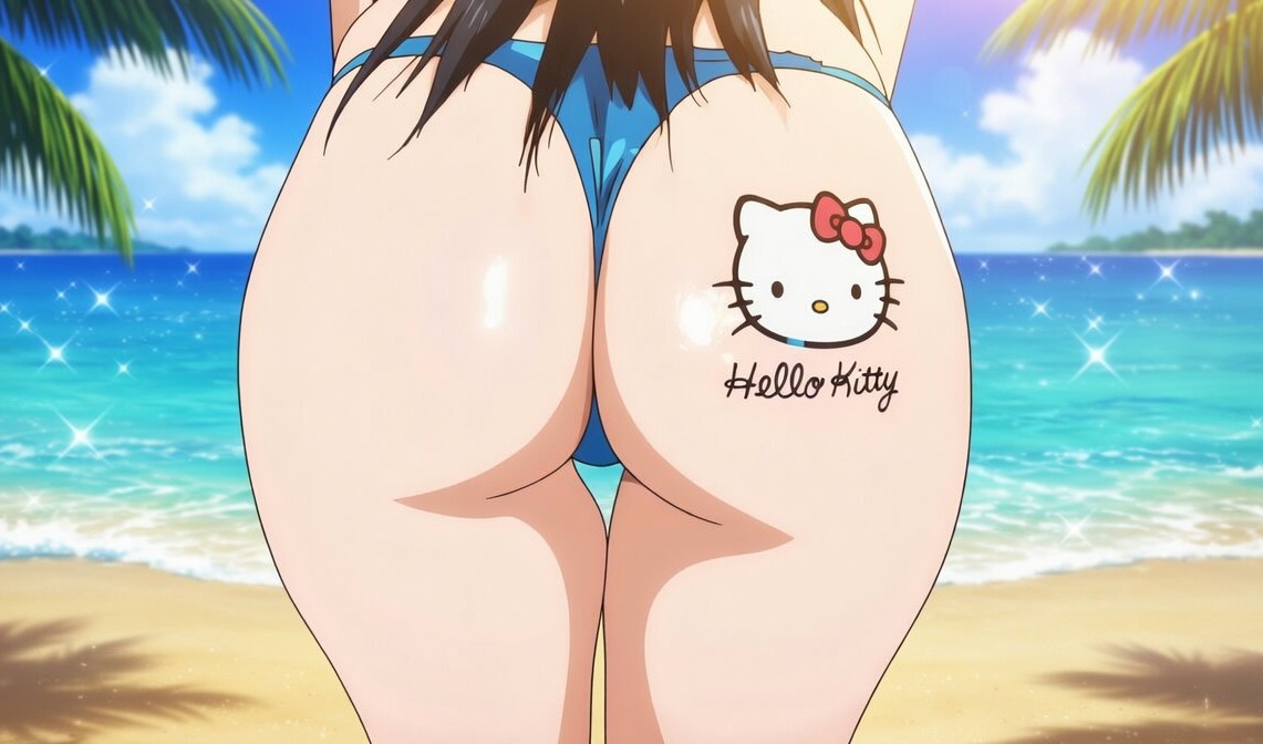 Original Character (Hello Kitty) Rule 34 Image