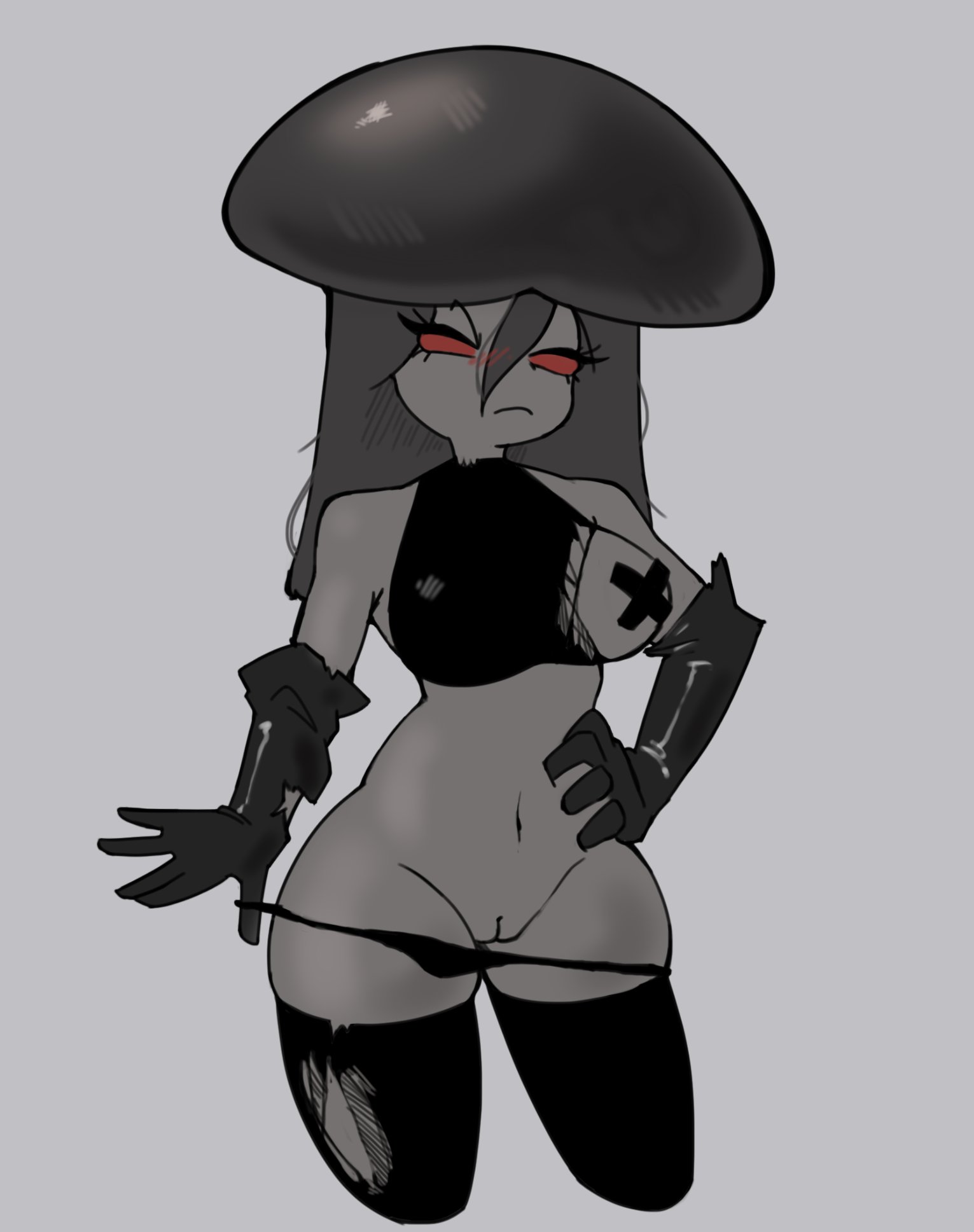1girls, anthro, anthrofied, ass, big breasts, breasts, carb9954, doom-shroom (pvz), electronic arts, female, female only, flashing, flashing breasts, flora fauna, mushroom, mushroom girl, mushroom humanoid, plant, plant humanoid, plantie, plants vs zombies, plants vs. zombies, popcap games, presenting, rivercarb, size difference, video game character, video games