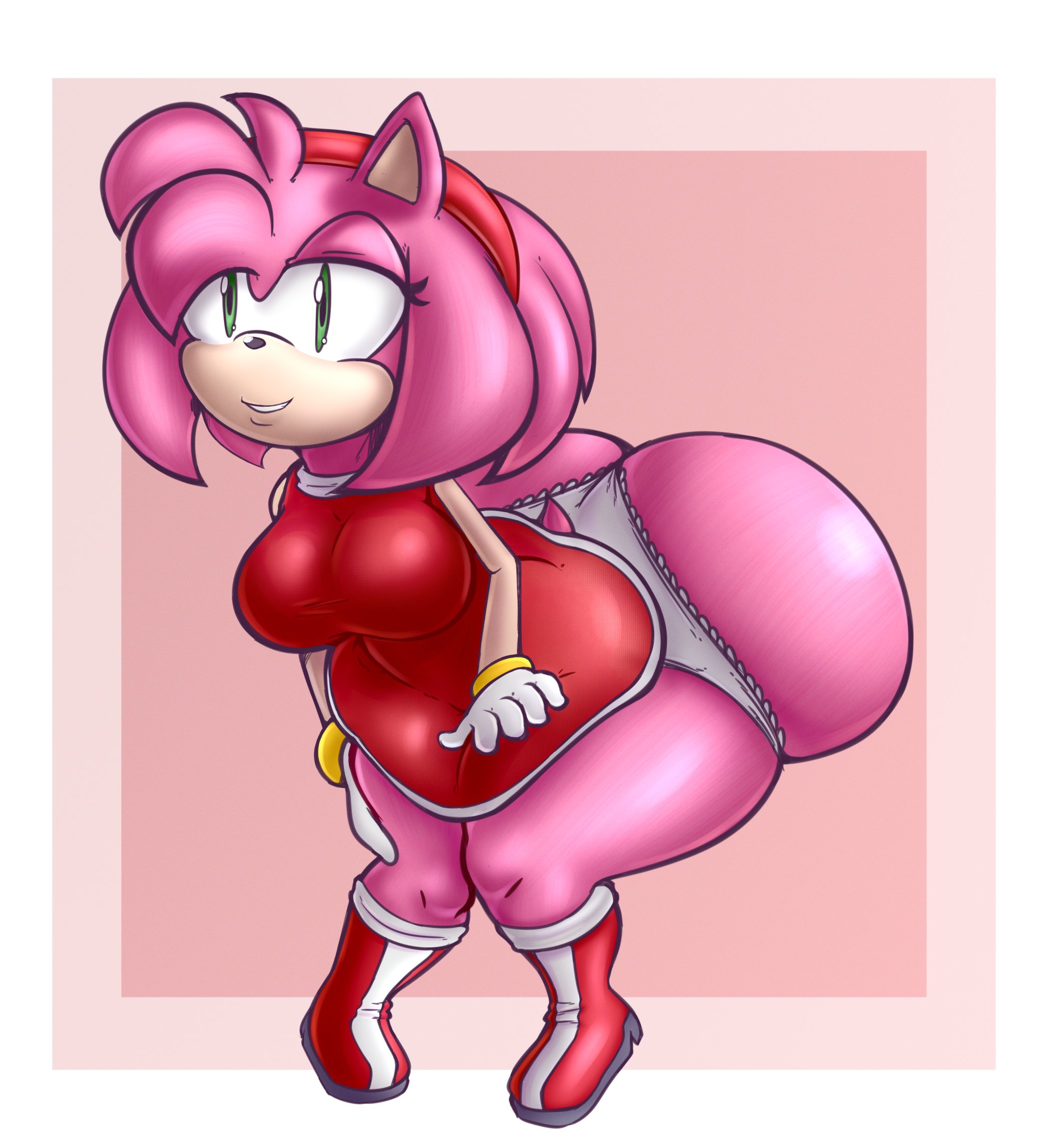 1girls, amy rose, anthro, ass, ass bigger than head, ass focus, big ass, big breasts, big butt, big thighs, breasts, bubble ass, bubble butt, clothed, doughy ass, female, female only, furry, hedgehog, huge ass, huge butt, huge thighs, kirryez, panties, sega, sideass, smotrilla, sonic (series), sonic the hedgehog (series), teasing, thick thighs, underass