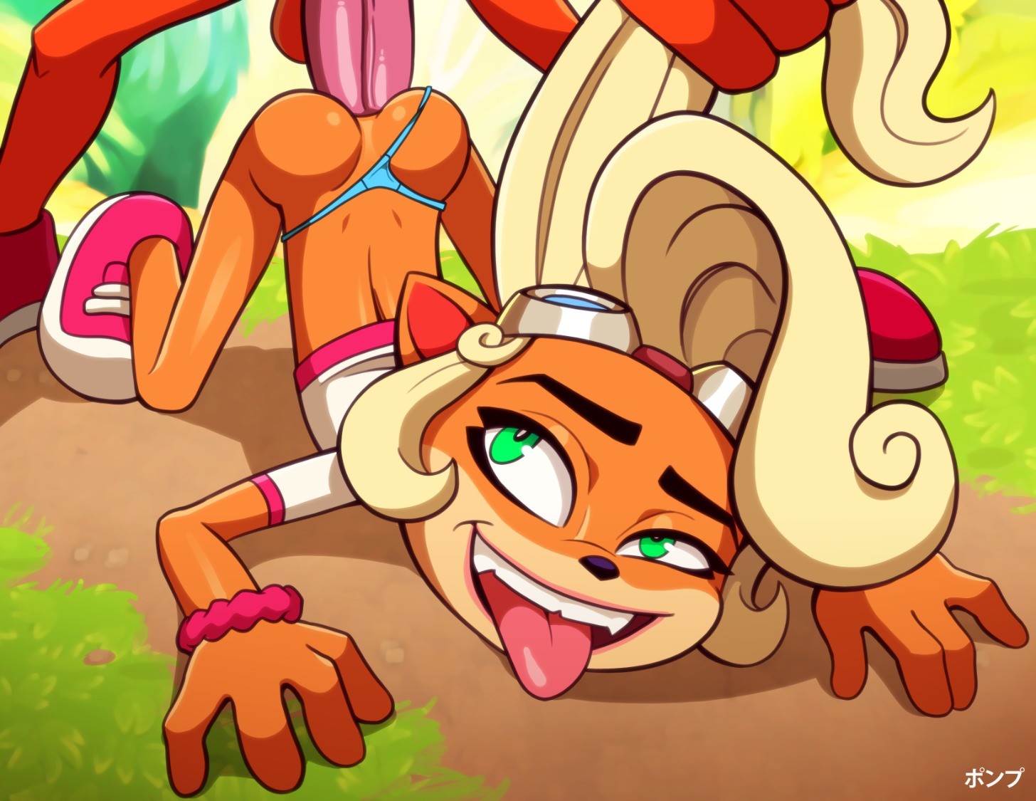 1boy, 1girls, activision, age difference, anal, anal penetration, anal sex, anthro, anthro female, anthro male, anthro on anthro, anthro only, anthro penetrated, anthro penetrating, anthro penetrating anthro, blonde female, blonde hair, blonde-haired female, brother, brother and sister, coco bandicoot, crash (series), crash bandicoot, cub, erection, eyebrows, eyelashes, eyewear, eyewear on head, face down ass up, female, female cub, female penetrated, from behind, fur, furry, furry female, furry male, furry only, green eyes, hair pull, huge cock, incest, larger male, larger penetrating, larger penetrating smaller, male, male penetrating, male penetrating female, male/female, median furrow, older male, older male and younger female, older penetrating, older penetrating younger, open mouth, orange body, orange fur, penis, ponpu (artist), pumpkinsinclair, sex, shoes, siblings, sister, size difference, smaller female, smaller penetrated, thong, thong aside, tongue, tongue out, topwear, unseen male face, url, young, young anthro, young female, younger female, younger penetrated
