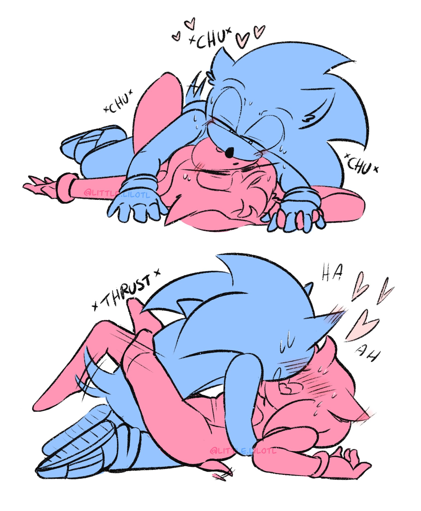 1boy, 1boy1girl, 1girl, amy rose, breeding, furry, furry only, hand holding, hearts, hedgehog, hedgehog boy, hedgehog girl, kiss, kissing, kissing while penetrated, legs around partner, legs around waist, littlelilotl, luibangban, mating press, romantic, romantic couple, romantic sex, same species, sonic (series), sonic the hedgehog, sonic the hedgehog (series), straight, tail wagging, tailwag, vaginal penetration, wagging tail, white background