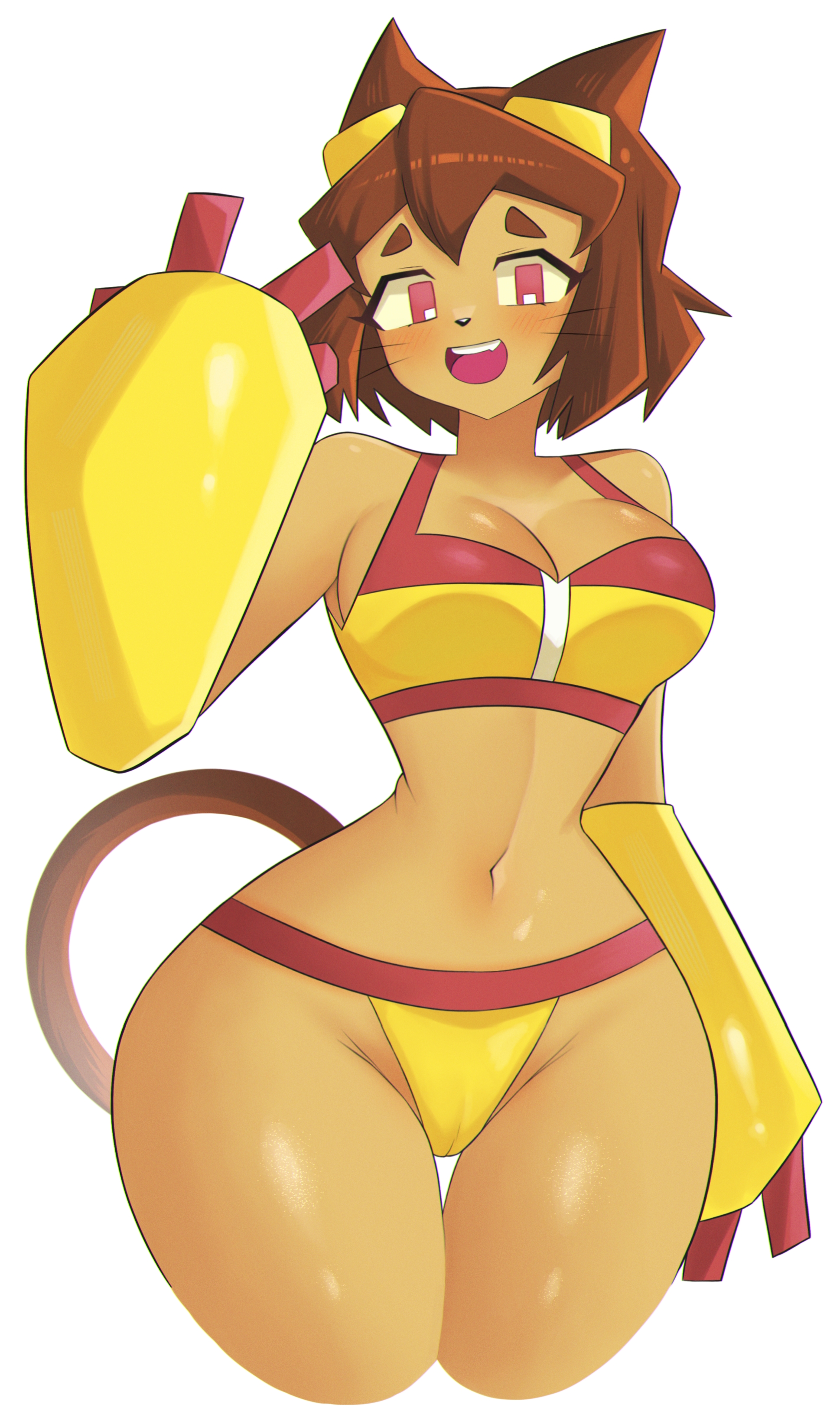 1girls, anthro, ass, big breasts, breasts, female, female focus, female only, gameoverse, huge ass, huge breasts, kit (gameoverse), large ass, large breasts, nyutan, panties, solo, thick thighs, thighs, wide hips