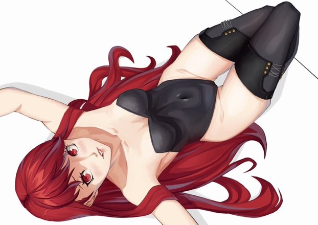 female, kasumi yoshizawa, leotard, persona, persona 5, persona 5 royal, phantom thief suit, red hair, sumire yoshizawa