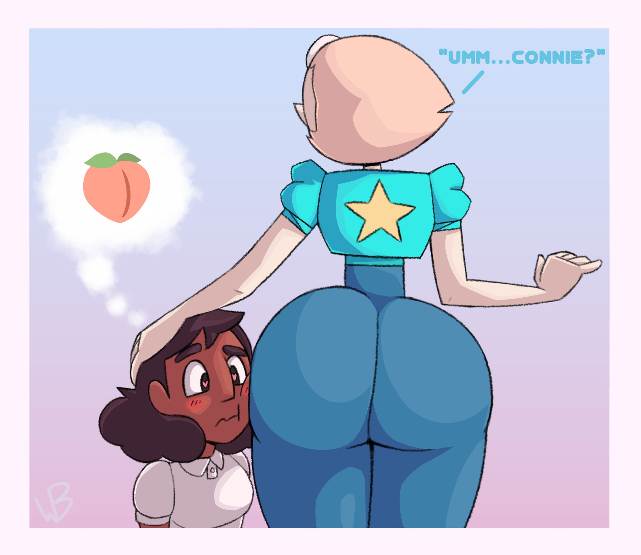 adult and teenager, age difference, ass, ass focus, ass worship, assisted presentation, big ass, big butt, bottom heavy, cartoon network, child bearing hips, connie maheswaran, faceless female, female, huge ass, older female and younger female, pear shaped, pear shaped female, pear-shaped figure, pearl (steven universe), presenting ass, standing, steven universe, tagme, teenage female, teenager, thick thighs, thunder thighs, weirdisfun, wide hips