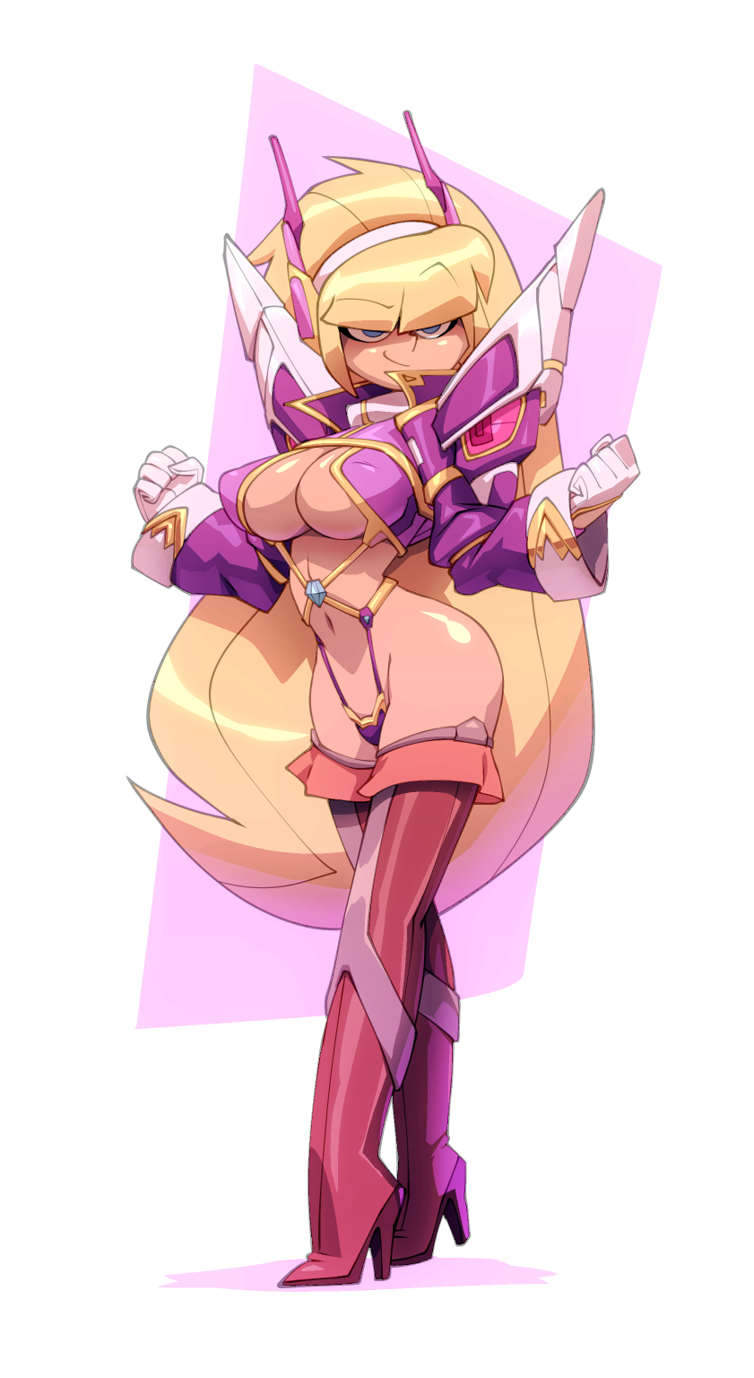 1girls, aged up, armor, armored boots, ass, bigdad, blonde hair, blue eyes, blunt bangs, boots, breasts, busty, cleavage, cosplay, covered nipples, disney, disney channel, disney xd, female, female only, fuck me boots, garter belt, garter straps, gloves, gravity falls, high heel boots, high heels, highres, human, kamui (kill la kill), kill la kill, large breasts, long boots, long hair, long sleeves, looking at viewer, navel, pacifica northwest, red footwear, revealing clothes, shadow, skimpy clothes, smile, solo, teenager, thigh boots, very long hair, white gloves